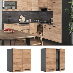 Vicco Elément haut de cuisine Chêne de force doré 60cm