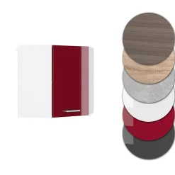 Vicco Elément haut de cuisine Rouge brillant 57cm