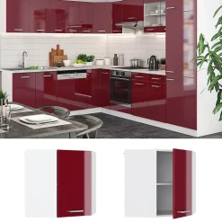 Vicco Elément haut de cuisine Rouge brillant 57cm