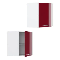 Vicco Elément haut de cuisine Rouge brillant 57cm