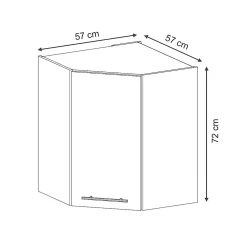 Vicco Elément haut de cuisine Panneau en chêne 57cm