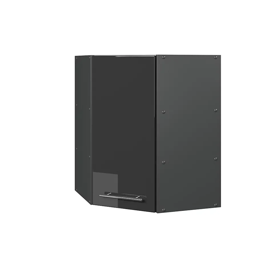 Vicco Elément haut de cuisine Anthracite Haute brillance 57cm