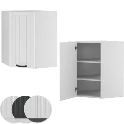 Vicco Elément haut de cuisine Blanc campagne 57cm