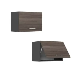 Vicco Elément haut de cuisine Gris noble 60cm Plat