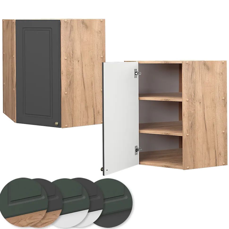 Vicco Elément haut de cuisine Anthracite-or 57cm