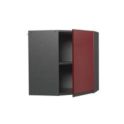 Vicco Elément haut de cuisine Rouge 57cm J-Shape