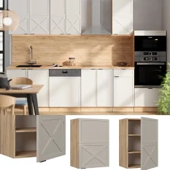 Vicco Elément haut de cuisine GrisBeige 50cm