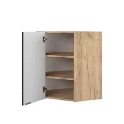 Vicco Elément haut de cuisine Noir rayé 57cm