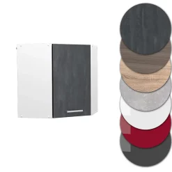 Vicco Elément haut de cuisine Béton noir 57cm