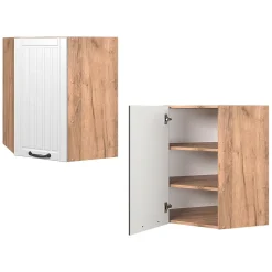 Vicco Elément haut de cuisine Blanc campagne 57cm