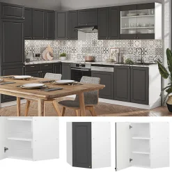 Vicco Elément haut de cuisine Anthracite-or 57cm