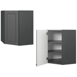 Vicco Elément haut de cuisine Anthrazit-Gold Landhaus 57cm