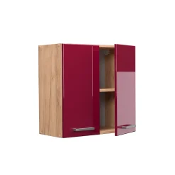 Vicco Elément haut de cuisine Rouge brillant 60cm