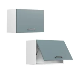 Vicco Elément haut de cuisine Bleu-gris 60cm Plat