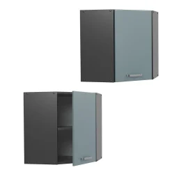 Vicco Elément haut de cuisine Bleu-gris 57cm