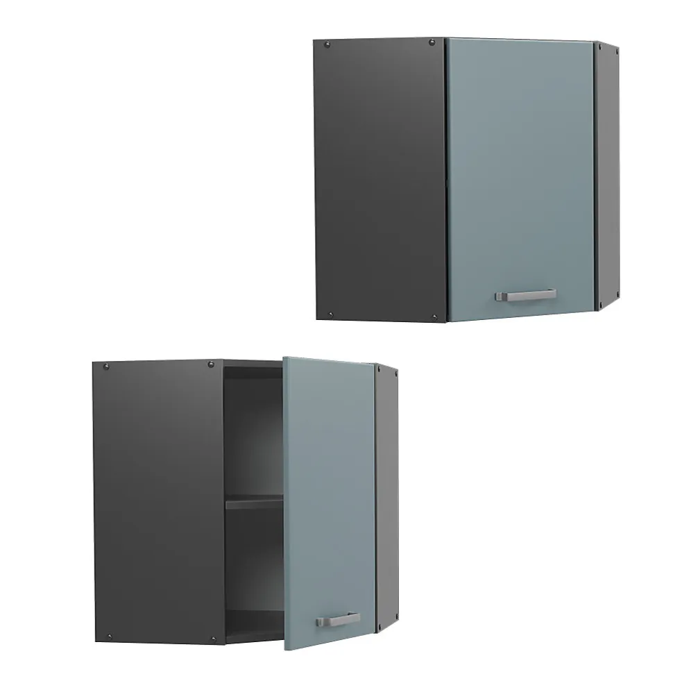 Vicco Elément haut de cuisine Bleu-gris 57cm