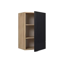 Vicco Elément haut de cuisine Noir rayé 45cm