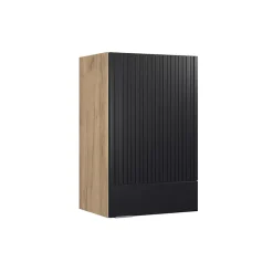 Vicco Elément haut de cuisine Noir rayé 45cm