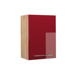 Vicco Elément haut de cuisine Rouge bordeaux Haute brillance 50cm