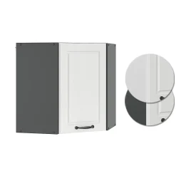 Vicco Elément haut de cuisine Blanc campagne 57cm