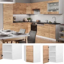 Vicco Elément haut de cuisine Chêne de force doré 57cm