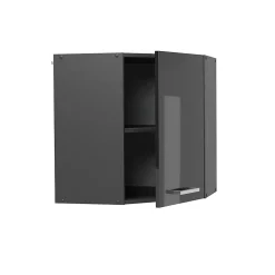 Vicco Elément haut de cuisine Anthracite Haute brillance 57cm