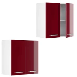 Vicco Elément haut de cuisine Rouge brillant 60cm