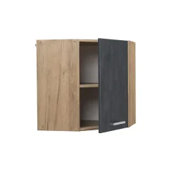 Vicco Elément haut de cuisine Béton noir 57cm