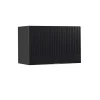 Vicco Elément haut de cuisine Noir rayé 60cm Plat