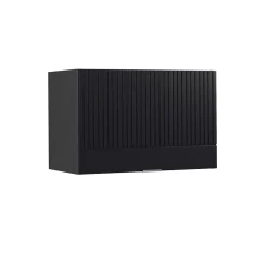 Vicco Elément haut de cuisine Noir rayé 60cm Plat