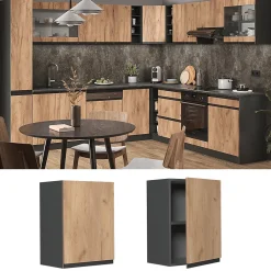 Vicco Elément haut de cuisine Chêne de force doré 45cm J-Shape