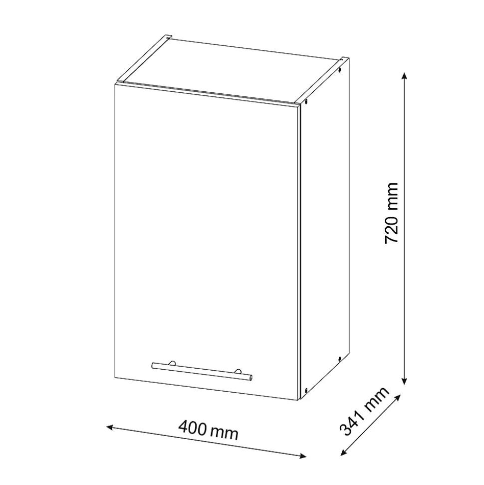 Vicco Elément haut de cuisine Vert Or Campagne 40cm