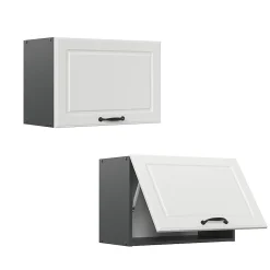 Vicco Elément haut de cuisine Blanc campagne 60cm Plat