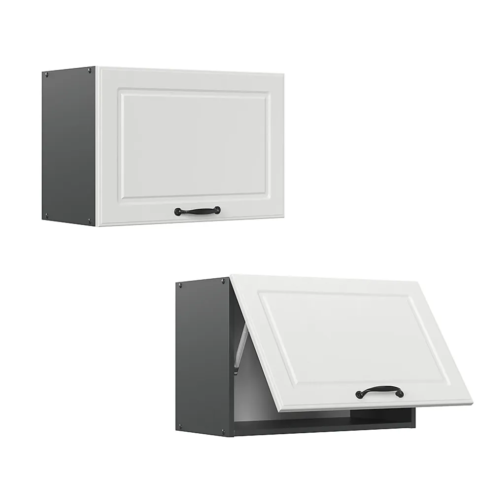 Vicco Elément haut de cuisine Blanc campagne 60cm Plat