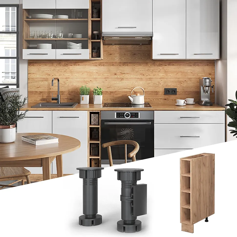 Vicco Etagère de cuisine Chêne de force doré 15cm sans PT