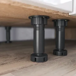 Vicco Ligne de cuisine Blanc 240cm , PT Sonoma avec bande LED