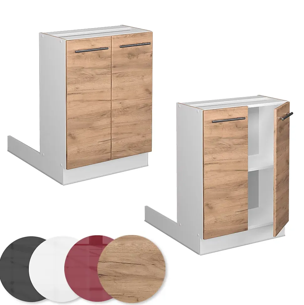 Vicco Îlot de cuisine Chêne de force doré 60cm sans PT