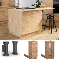 Vicco Îlot de cuisine Chêne de force doré 30cm sans PT