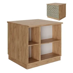 Vicco Îlot de cuisine Panneau en chêne 90cm avec tiroir, sans plan de travail