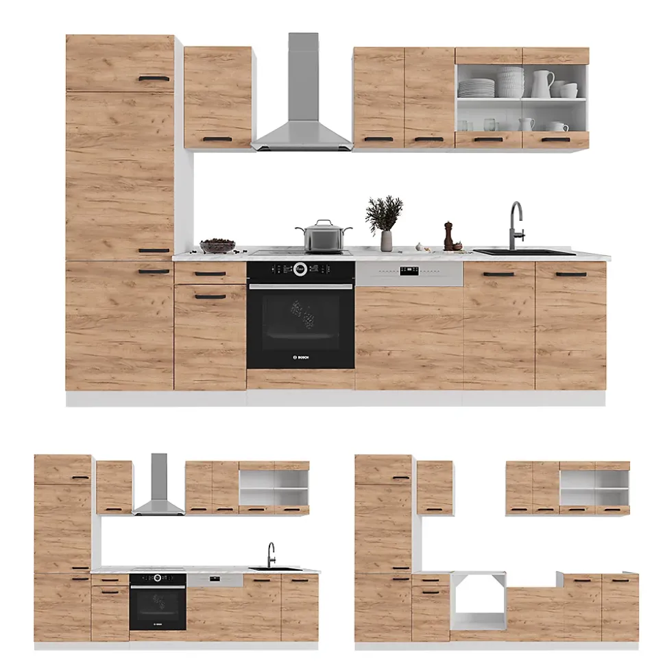 Vicco Meuble bas de cuisine Anthracite campagne 60cm sans PT