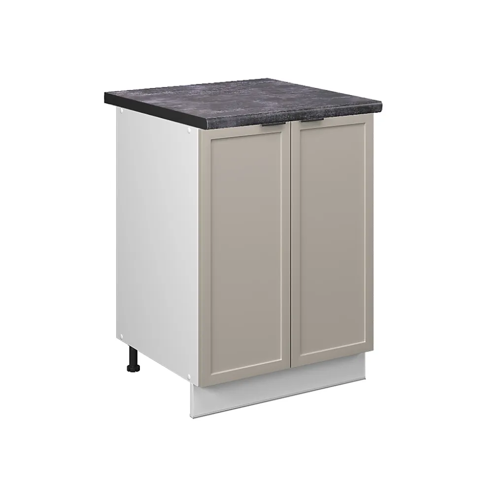 Vicco Meuble bas de cuisine GrisBeige 60cm , PT Anthracite