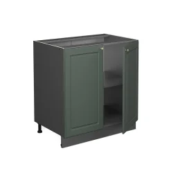 Vicco Meuble bas de cuisine Vert Or Campagne 80cm avec étagère, sans PT