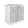 Vicco Meuble bas sous-évier Béton 80cm , PT Marbre