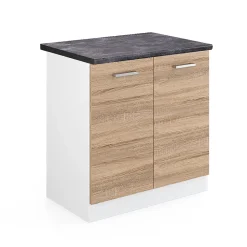 Vicco Meuble bas sous-évier Sonoma 80cm , PT Anthracite