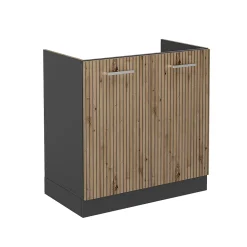 Vicco Meuble bas sous-évier Chêne Artisan 80cm sans PT