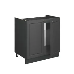 Vicco Meuble bas sous-évier Anthrazit-Gold Landhaus 80cm sans PT