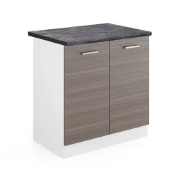 Vicco Meuble bas sous-évier Gris 80cm , PT Anthracite