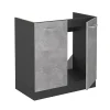 Vicco Meuble bas sous-évier Béton 80cm sans PT