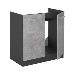 Vicco Meuble bas sous-évier Béton 80cm sans PT