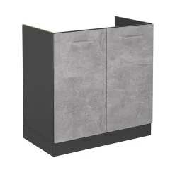 Vicco Meuble bas sous-évier Béton 80cm sans PT